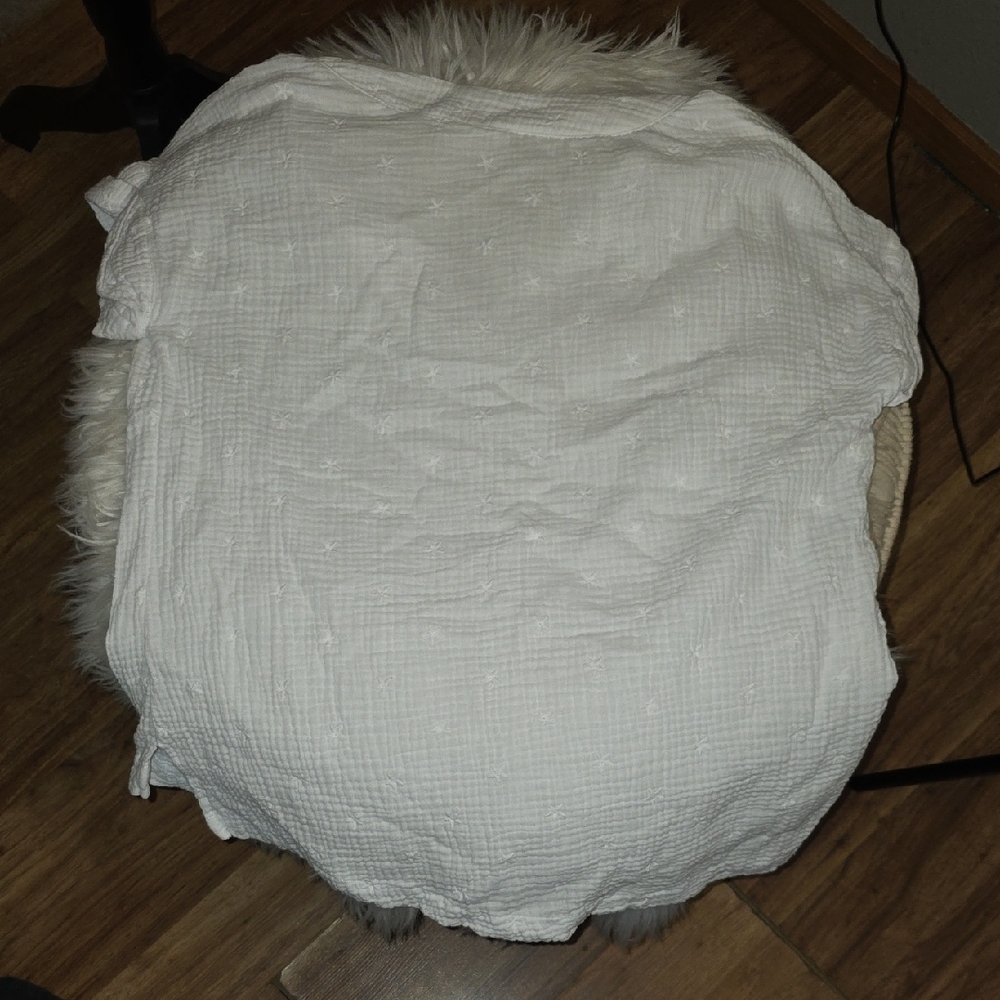 Belle by Kim Gravel Textured White Tunic - Picture 4 of 5